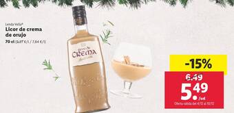 Lidl Licor de crema de orujo oferta