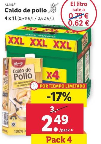 Lidl Caldo de Pollo oferta