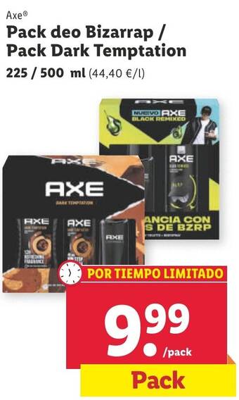 Lidl Pack deo Bizarrap / Pack Dark Temptation oferta