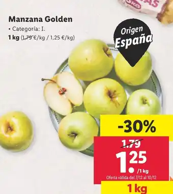 Lidl Manzana Golden oferta