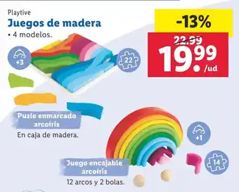 Lidl Juegos de madera oferta