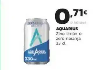 Supermercados Lupa Aquarius Zero Limón O Zero Naranja 33 cl oferta