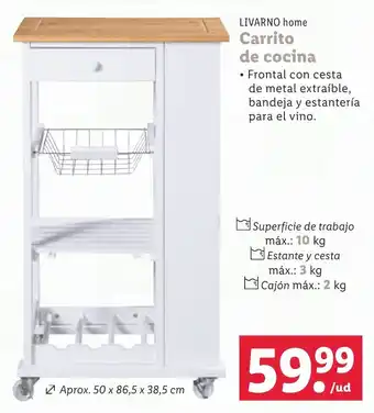 Lidl Carrito de cocina oferta
