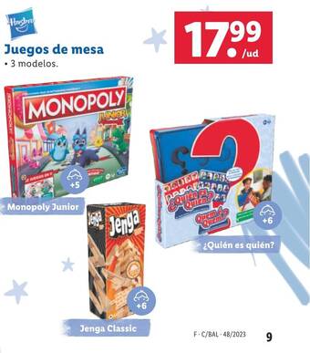 Lidl Juegos de mesa oferta