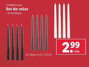 Lidl Set de velas oferta