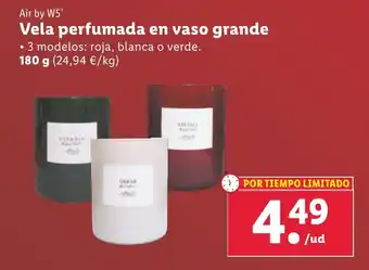 Lidl Vela perfumada en vaso grande oferta