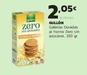 Supermercados Lupa Gullón Galletas Doradas Al Horno Zero Sin Azúcares 330 gr oferta