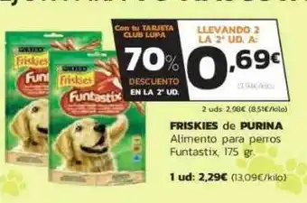 Supermercados Lupa Friskies De Purina Alimento Para Perros Funtastix 175 gr oferta