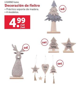 Lidl LIVARNO home Decoración de fieltro oferta