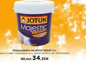 BriCor Pintura Plástica Majestic Resist 4L oferta