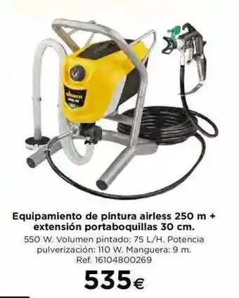 BriCor Equipamiento De Pintura Airless 250m + Extensión Portaboquillas 30cm oferta