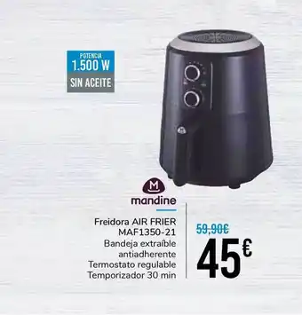 Carrefour Mandine Freidora Air Frier Maf1350-21 oferta