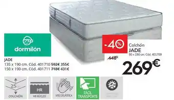 Conforama Colchón Jade Dormilón oferta