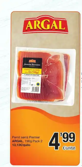 SPAR Fragadis Pernil Serrà Premier Argal 190g oferta