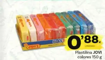 Supermercados Dani Plastilina Jovi Colores 150g oferta
