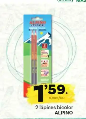 Supermercados Dani Alpino 2 Lápices Bicolor oferta