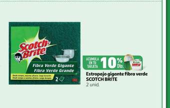 Alcampo Estropajo Gigante Fibra Verde Scotch Brite oferta