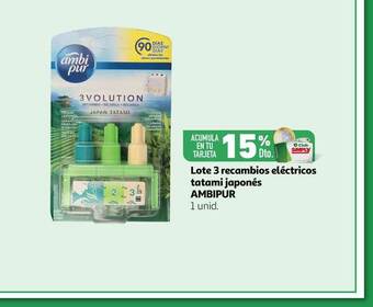 Alcampo Lote 3 Recambios Eléctricos Tatami Japonés Ambipur oferta