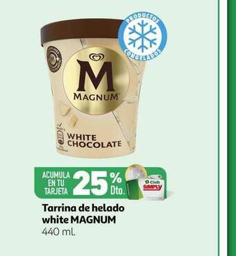 Alcampo Tarrina De Helado White Magnum 440ml oferta