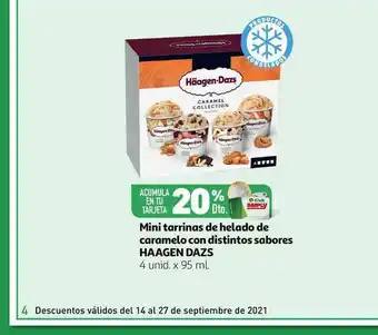 Alcampo Mini Tarrinas De Helados De Caramelo Con Distintos Sabores Haagen Dazs oferta