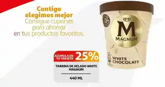 Alcampo Tarrina De Helado White Magnum oferta