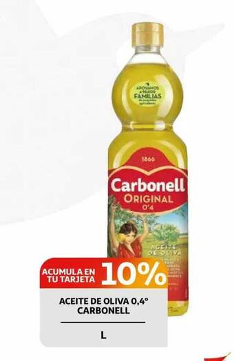Alcampo Aceite De Oliva 0,4º Carbonell oferta