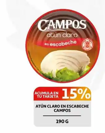 Alcampo Atún Claro En Escabeche Campos 190g oferta