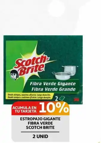 Alcampo Estropajo Gigante Fibra Verde Scotch Brite oferta