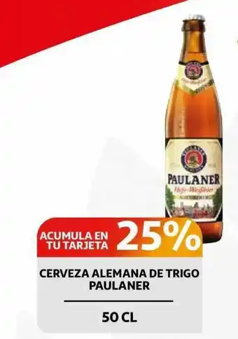 Alcampo Cerveza Alemana De Trigo Paulaner 50cl oferta