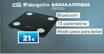 Electrocash Orbegozo Báscula Fitness Pb3000 oferta
