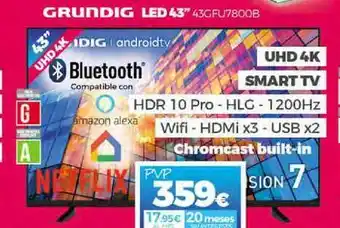 Electrocash Grundig Led 43 oferta