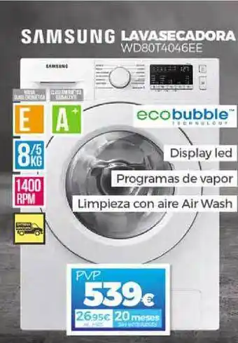 Electrocash Samsung Lavasecadora oferta