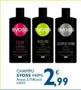 Cash Ecofamilia Champú Syoss oferta
