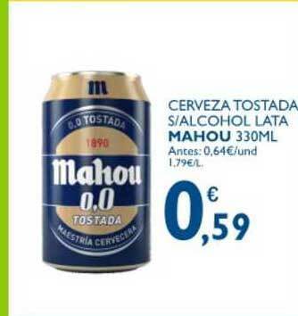 Cash Ecofamilia Cerveza Tostada S Alcohol Lata Mahou 330ml oferta