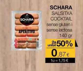 Plusfresc Scharra Salsitxa Cocktail 140gr oferta