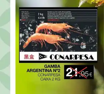 Plusfresc Gamba Argentina N°2 Conarpesa Caixa 2 Kg oferta