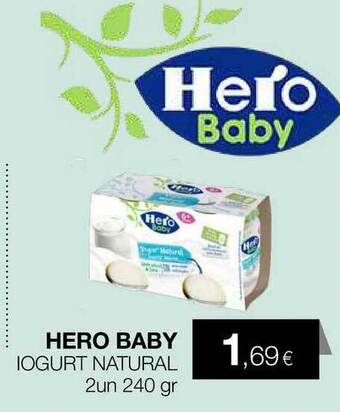 Plusfresc Hero Baby Iogurt Natural 2un 240gr oferta