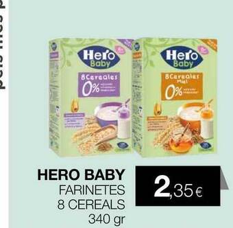 Plusfresc Hero Baby Farinetes 8 Cereals 340gr oferta