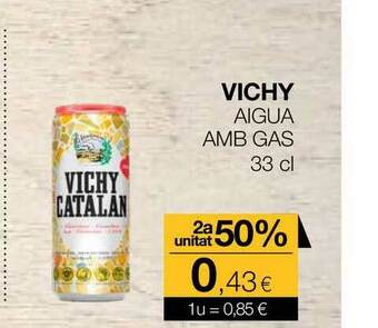 Plusfresc Vichy Aigua Amb Gas 33cl oferta