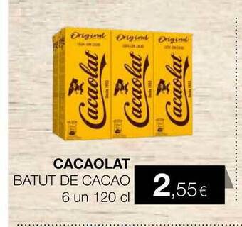 Plusfresc Cacaolat Batut De Cacao 6un 120cl oferta