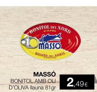 Plusfresc Massó Bonitol Amb Oli D'oliva 81gr oferta