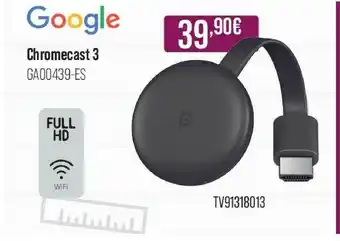 MR Micro Chromecast 3 Google oferta