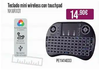 MR Micro Teclado Mini Wireless Con Touchpad oferta