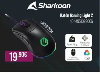 MR Micro Sharkoon Ratón Gaming Light 2 oferta
