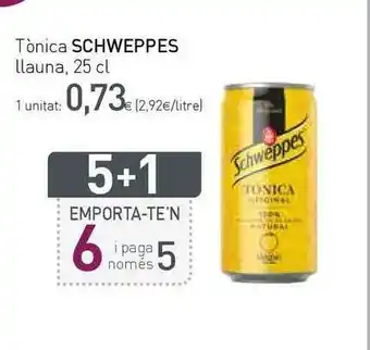 Condis Schweppes Tònica Llauna 25cl oferta