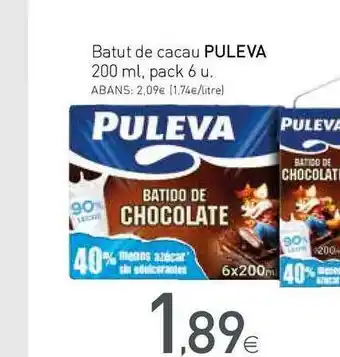 Condis Puleva Batut De Cacau 200ml oferta
