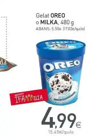 Condis Oreo O Milka Gelat 480g oferta