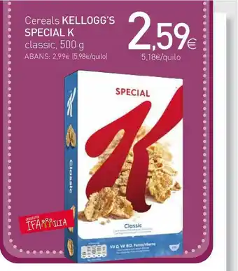 Condis Kellogg's Special K Cereals 500g oferta