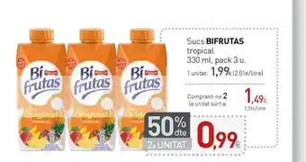 Condis Bifrutas Sucs Tropical 330ml pack 3u oferta