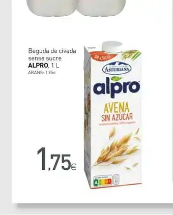 Condis Alpro Beguda De Civada Sense Sucre 1L oferta